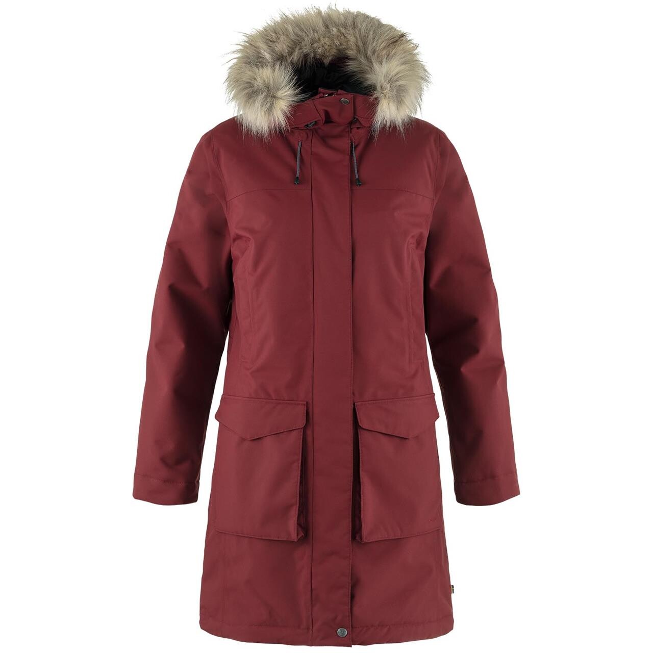 Fjallraven Womens Nuuk Lite Parka Rød Bordeaux Red 347 Large Rød (BORDEAUX R  X-large