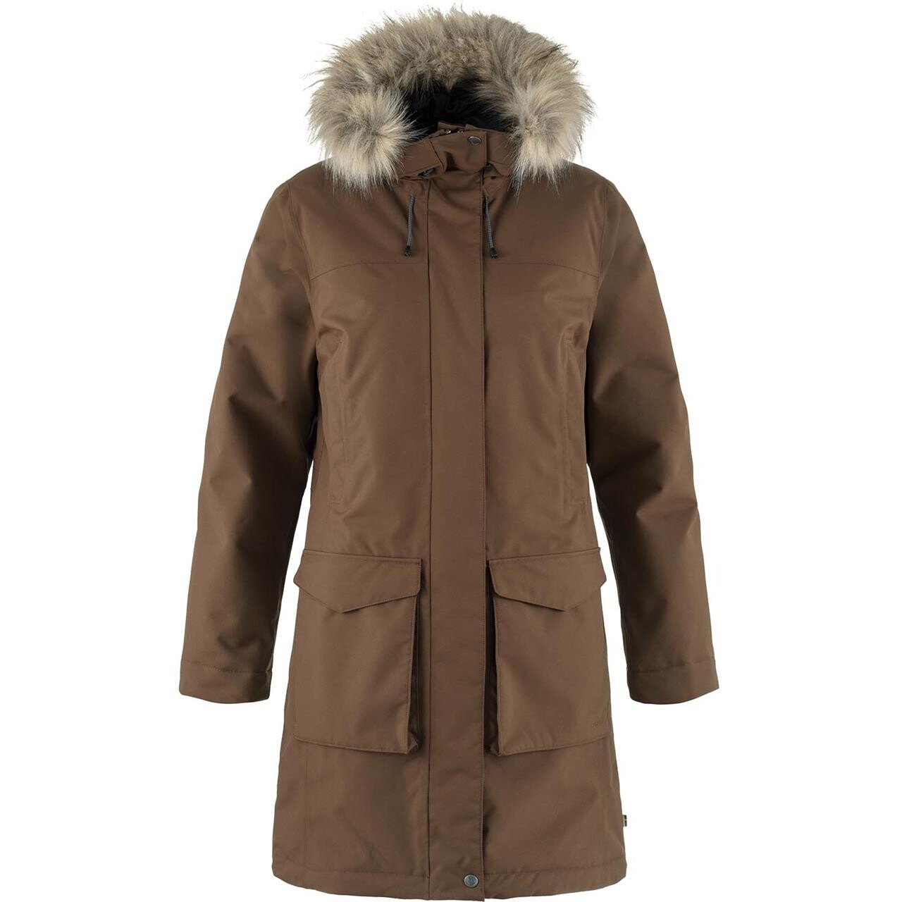Fjallraven Womens Nuuk Lite Parka Brun Dark Oak 299 Large Brun (DARK OAK/  X-large