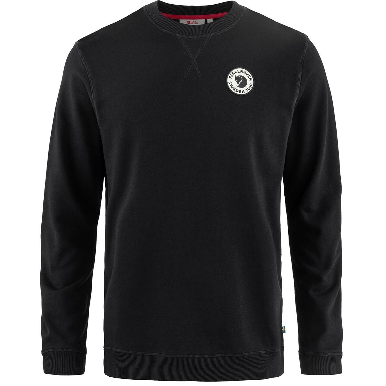 Fjallraven Mens 1960 Logo Badge Sweater Sort Black 550 Large Sort  XX-large