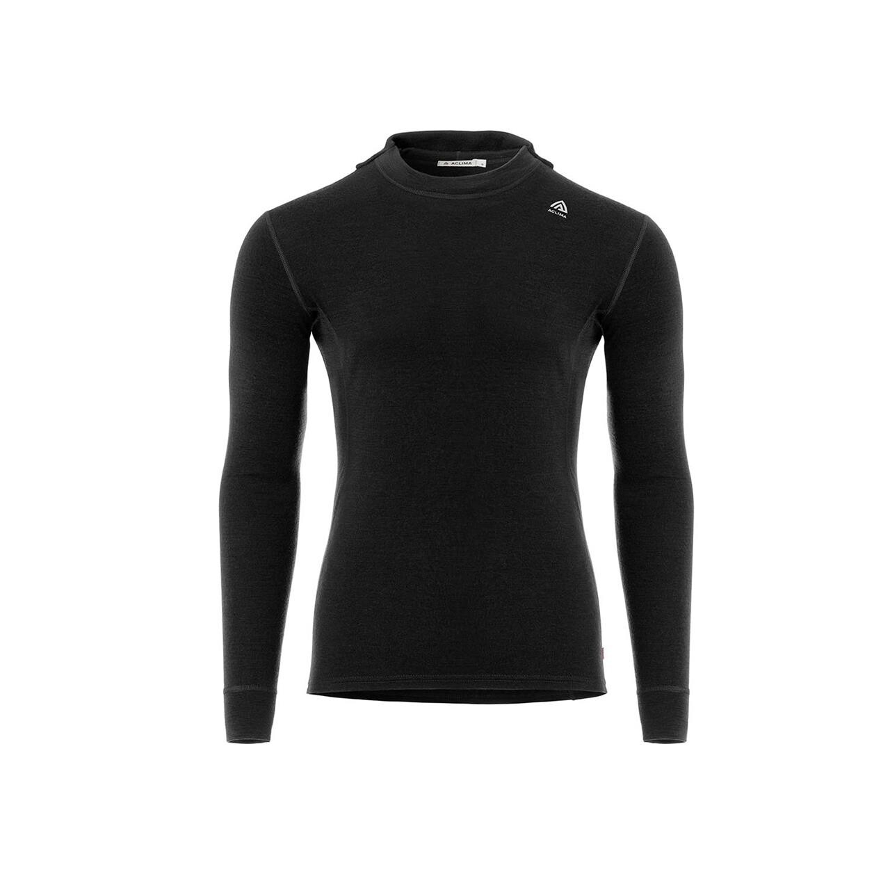 Aclima Mens Warmwool Hoodsweater Sort Jet Black Xxx Large Sort  XXX-large