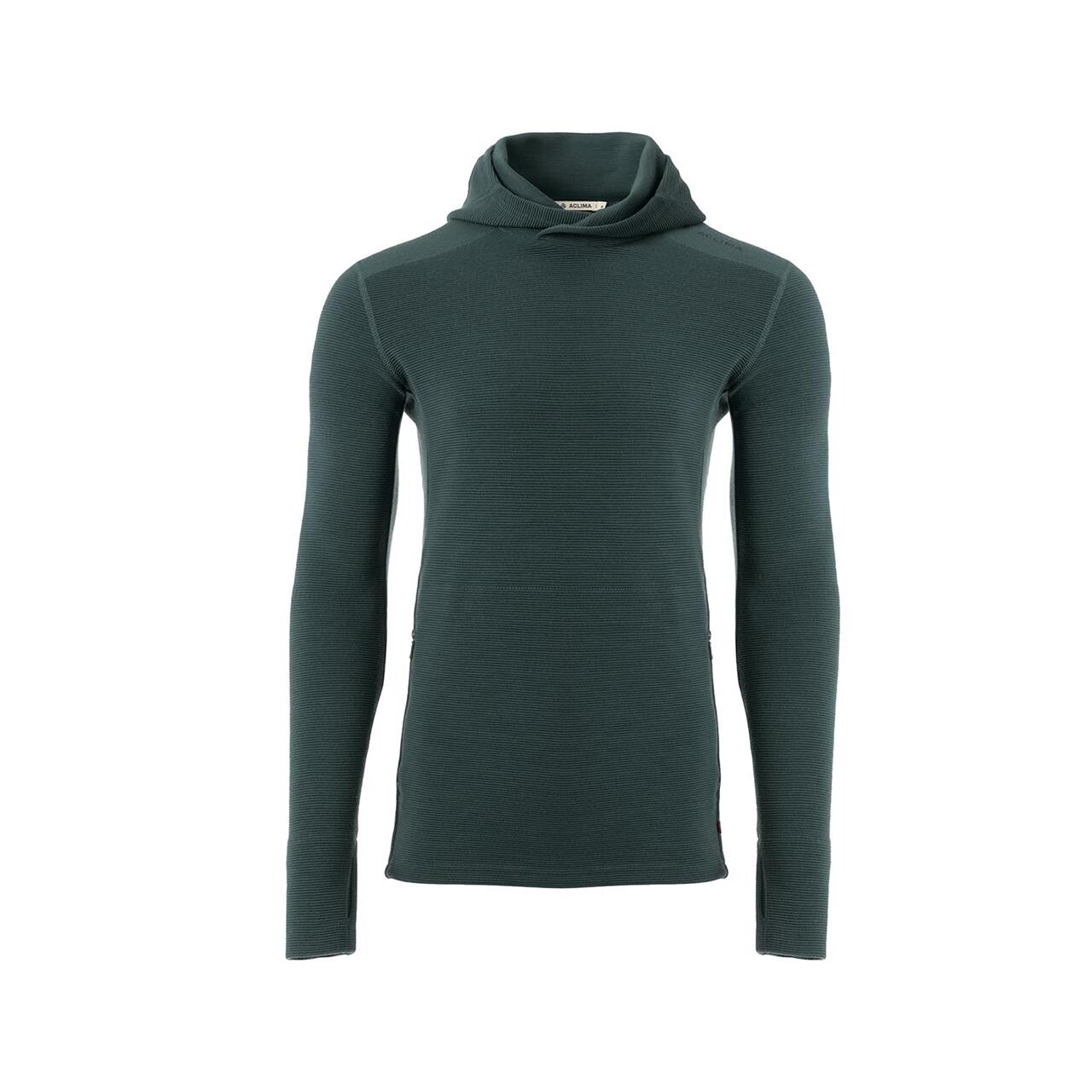 Aclima Mens Streamwool Hoodie Grøn Green Gables Large Grøn  XX-large
