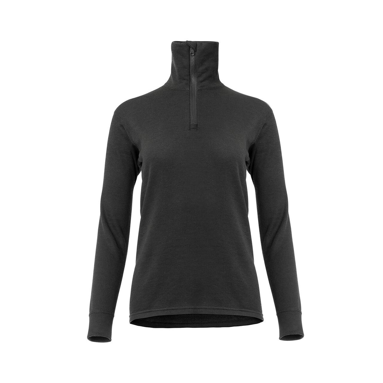 Aclima Womens Woolterry Polo Sort Jet Black Large Sort  X-large