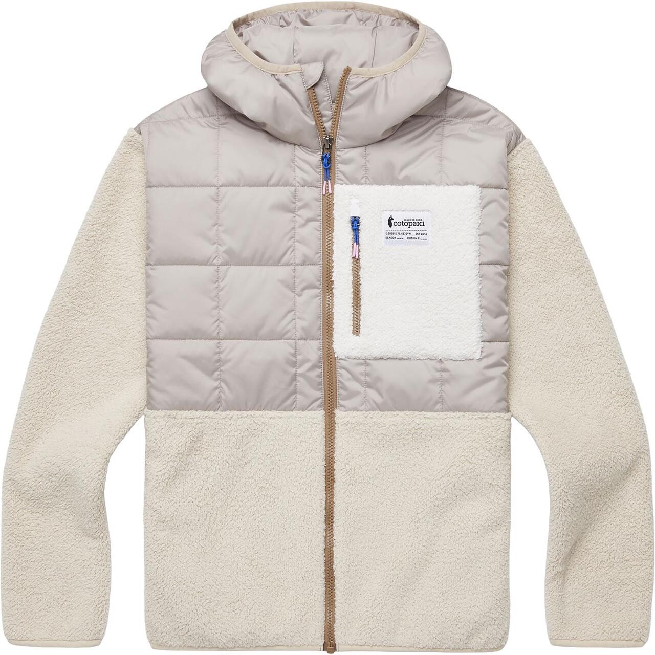 Cotopaxi Womens Trico Hybrid Hooded Jacket Beige Oatmeal Cream Large Beige (OATMEAL/  X-large