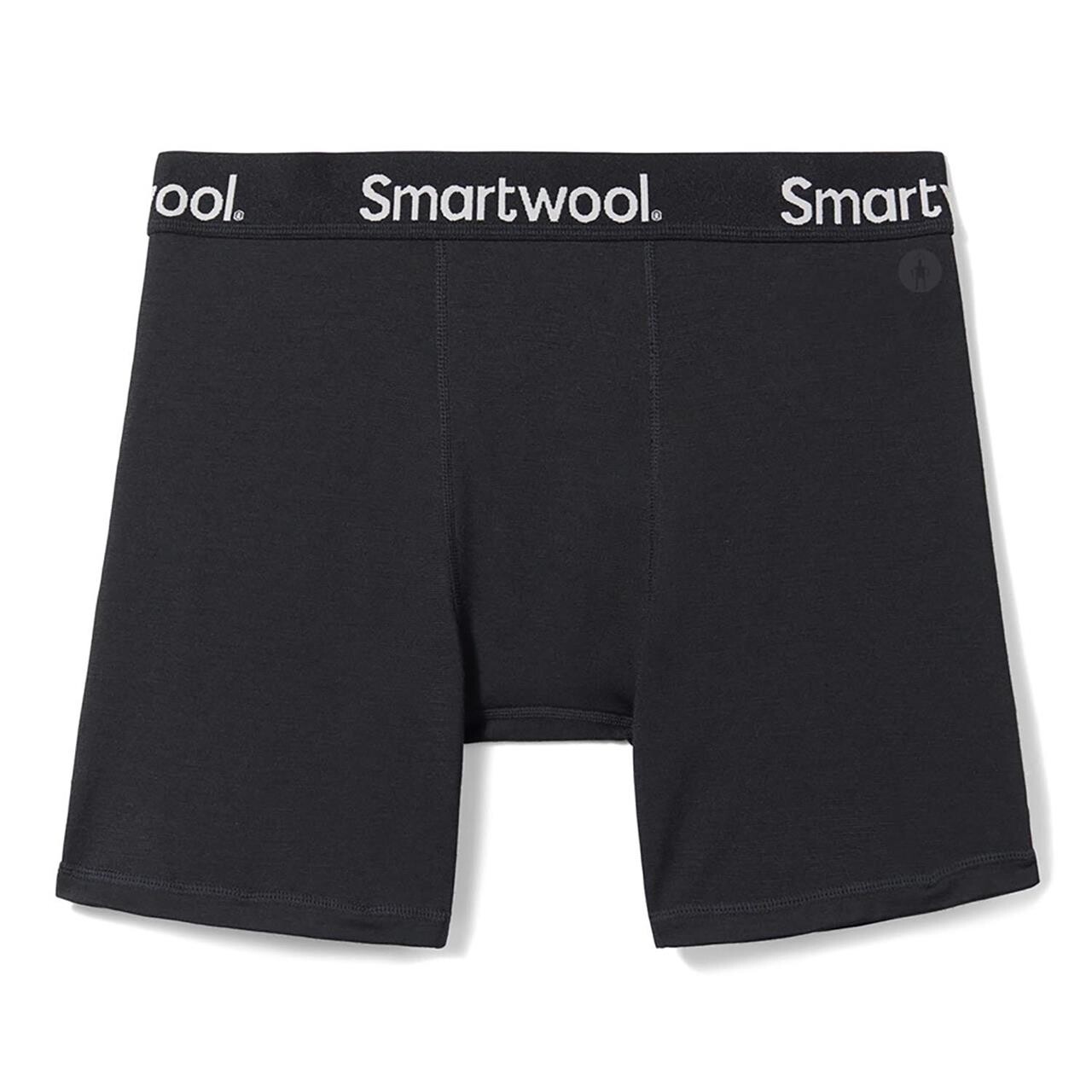 Smartwool Mens Active Boxer Brief Boxed Sort Black Large Sort  X-large