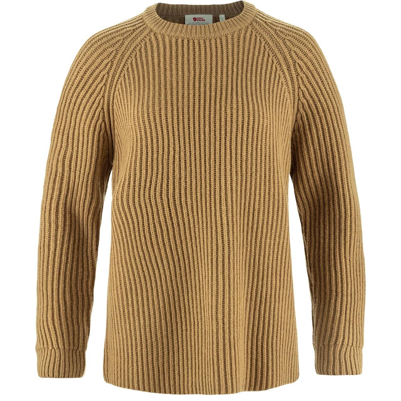 Fjallraven Womens Vik Rib Sweater Brun Buckwheat Brown 232 Large Brun (BUCKWHEAT  X-large