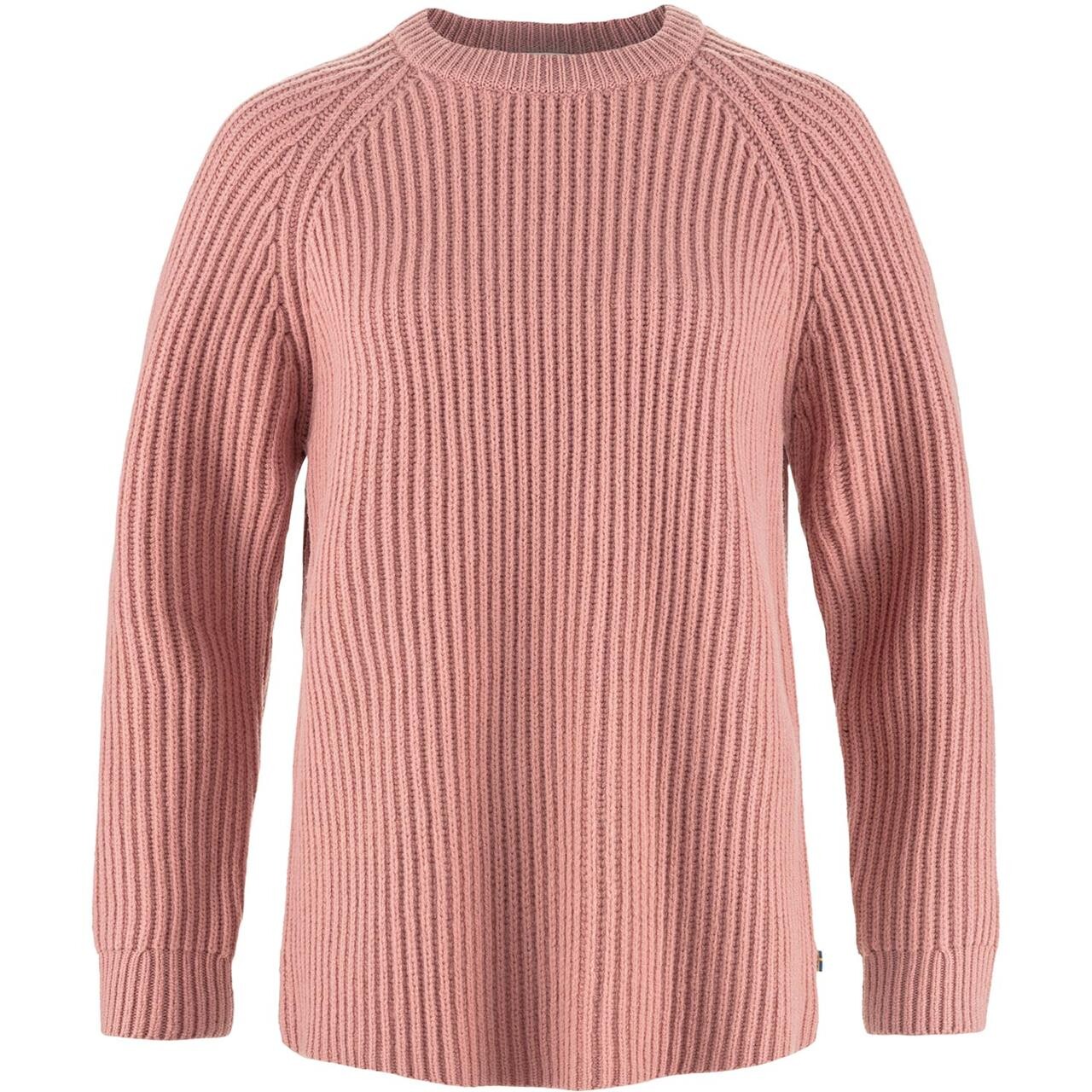 Fjallraven Womens Vik Rib Sweater Lyserød Dusty Rose 300 Large Lyserød (DUSTY  X-large