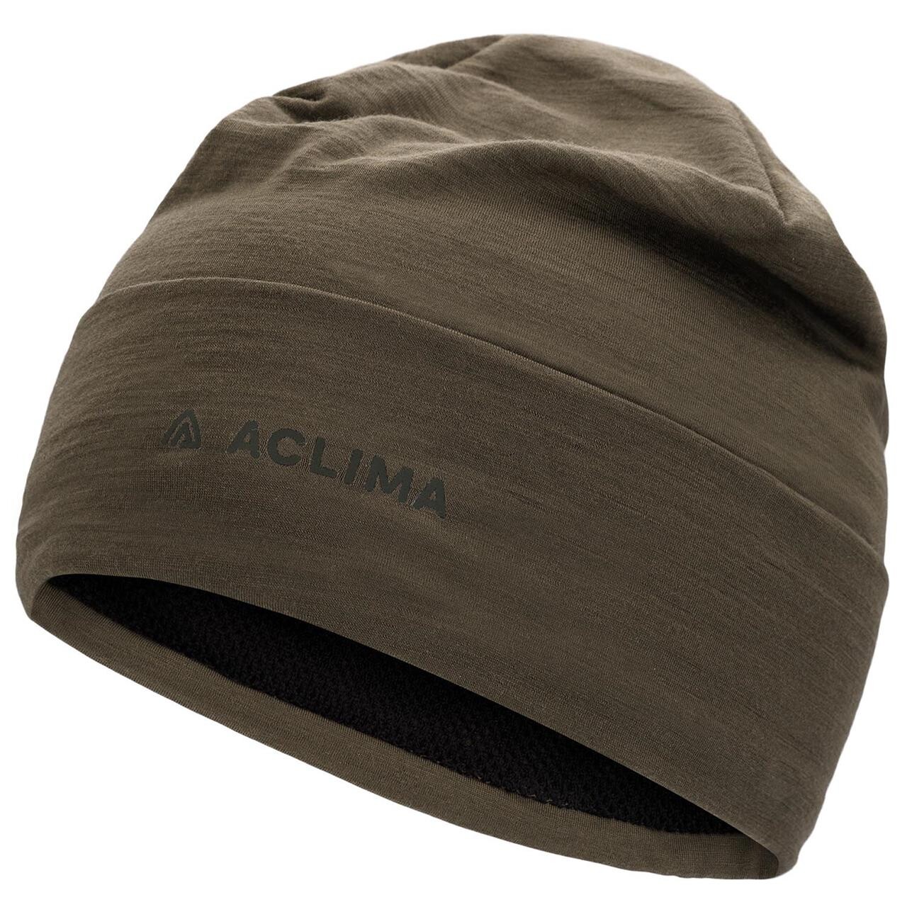 Aclima Woolnet Light Beanie Grøn Tarmac Large Large Grøn  Large/x-large
