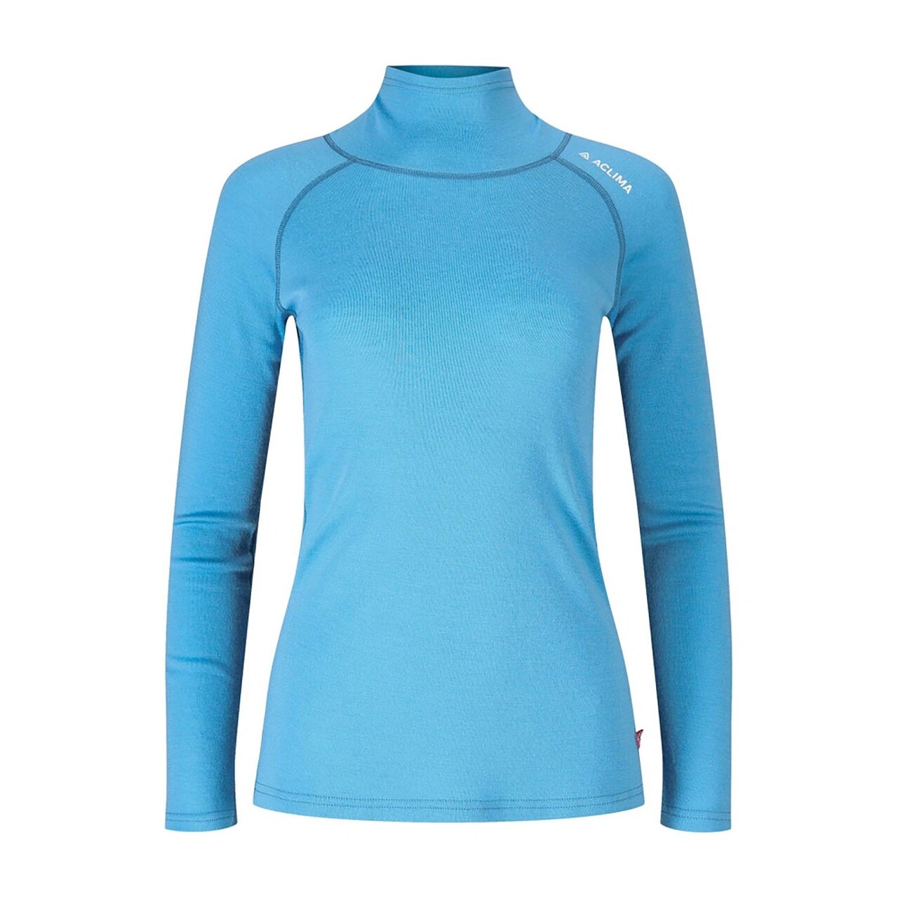 Aclima Womens Warmwool Roll Neck Blå Niagara Large Blå (NIAGARA)  XX-large
