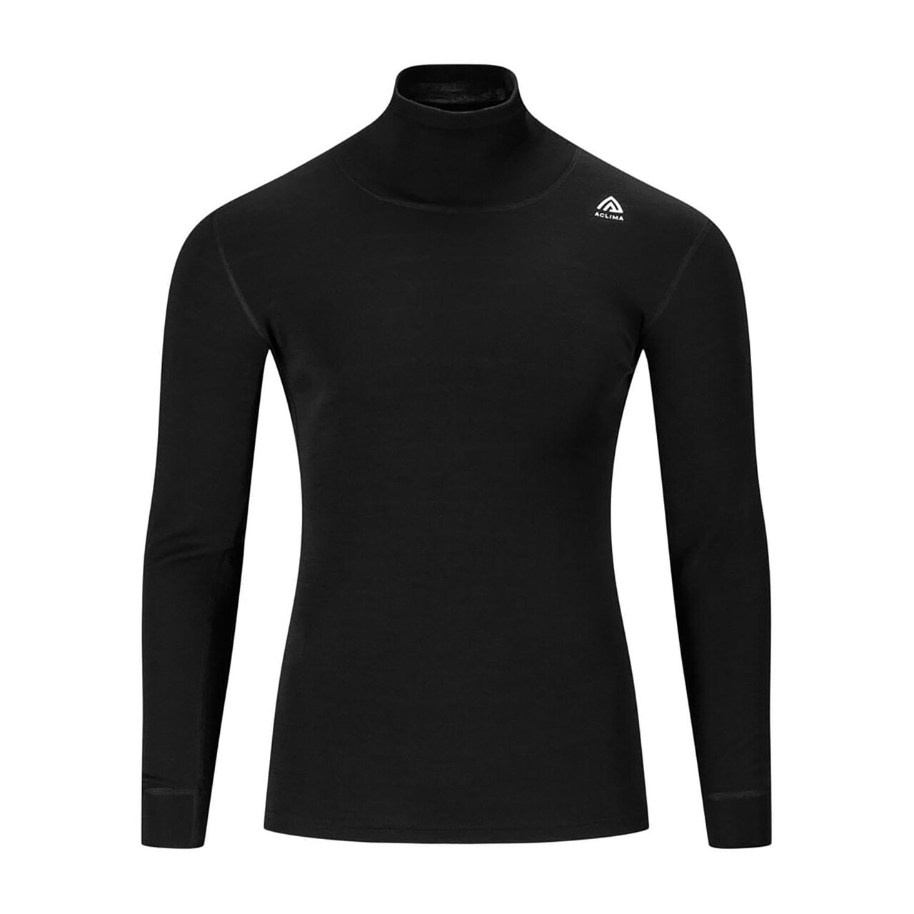 Aclima Mens Warmwool Roll Neck Sort Jet Black Large Sort  XX-large