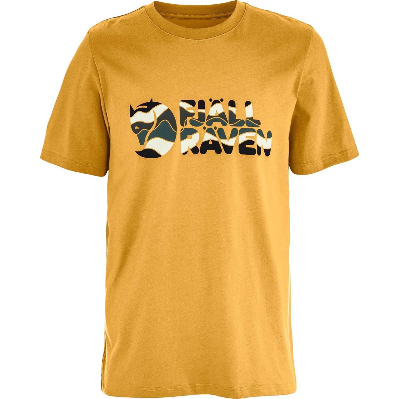 Fjallraven Mens Multicolor Logo Shirt Gul Ochre 160 Large Gul (OCHRE/160)  XX-large