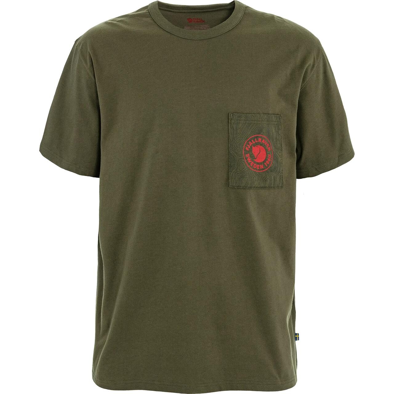 Fjallraven Mens Logo Pocket Shirt Grøn Laurel Green 625 Large Grøn  XX-large