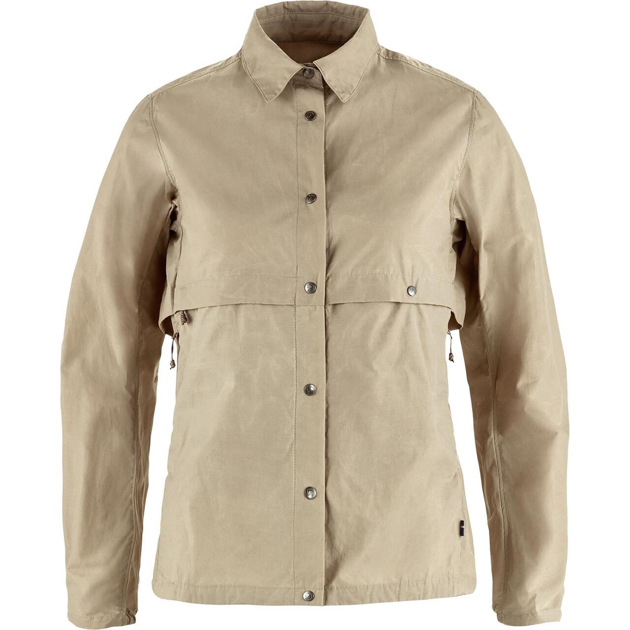 Fjallraven Womens Hoja Rideramp  Wind Jacket Beige Fossil 118 Large Beige (FOSSIL/1  X-large