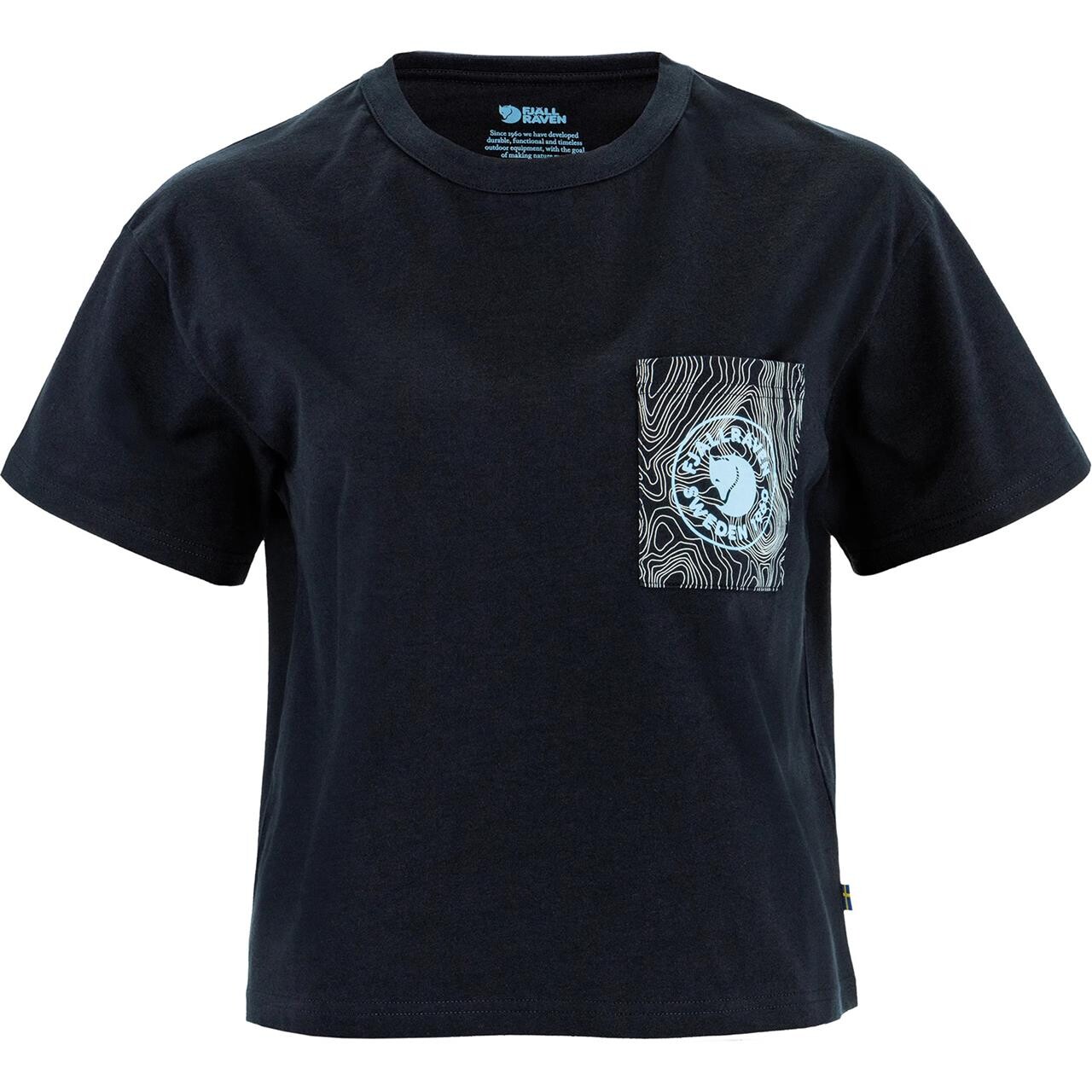 Fjallraven Womens Logo Pocket Shirt Blå Dark Navy 555 Large Blå (DARK NAVY/  X-large