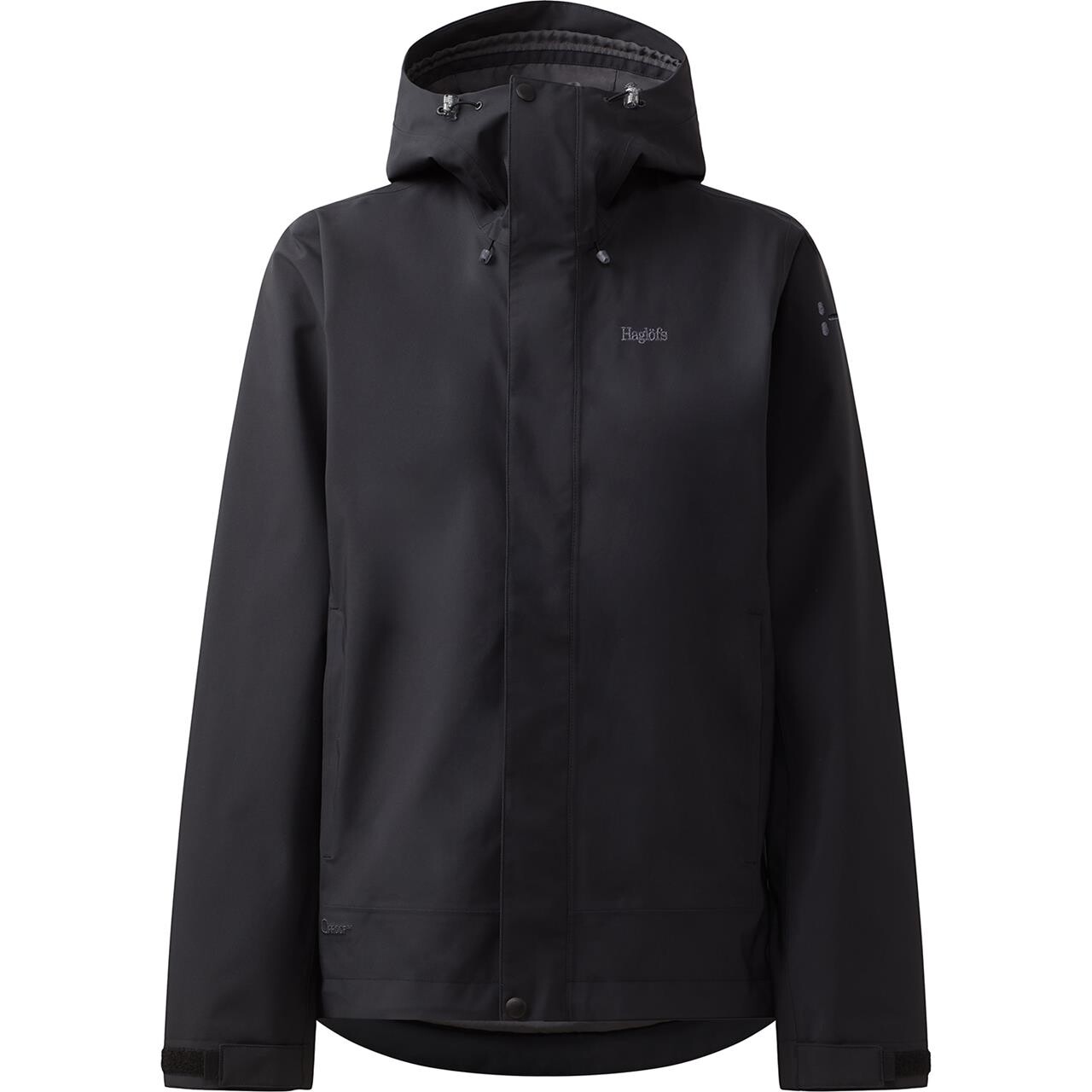 Haglfs Womens Breeze Proof Jacket Sort True Black Large Sort  XX-large