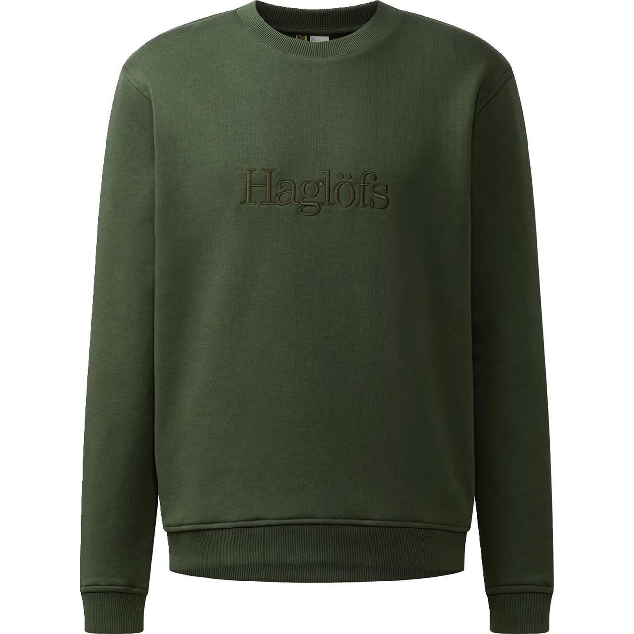 Haglfs Mens Haglfs Crewneck Grøn Seaweed Green Large Grøn  X-large