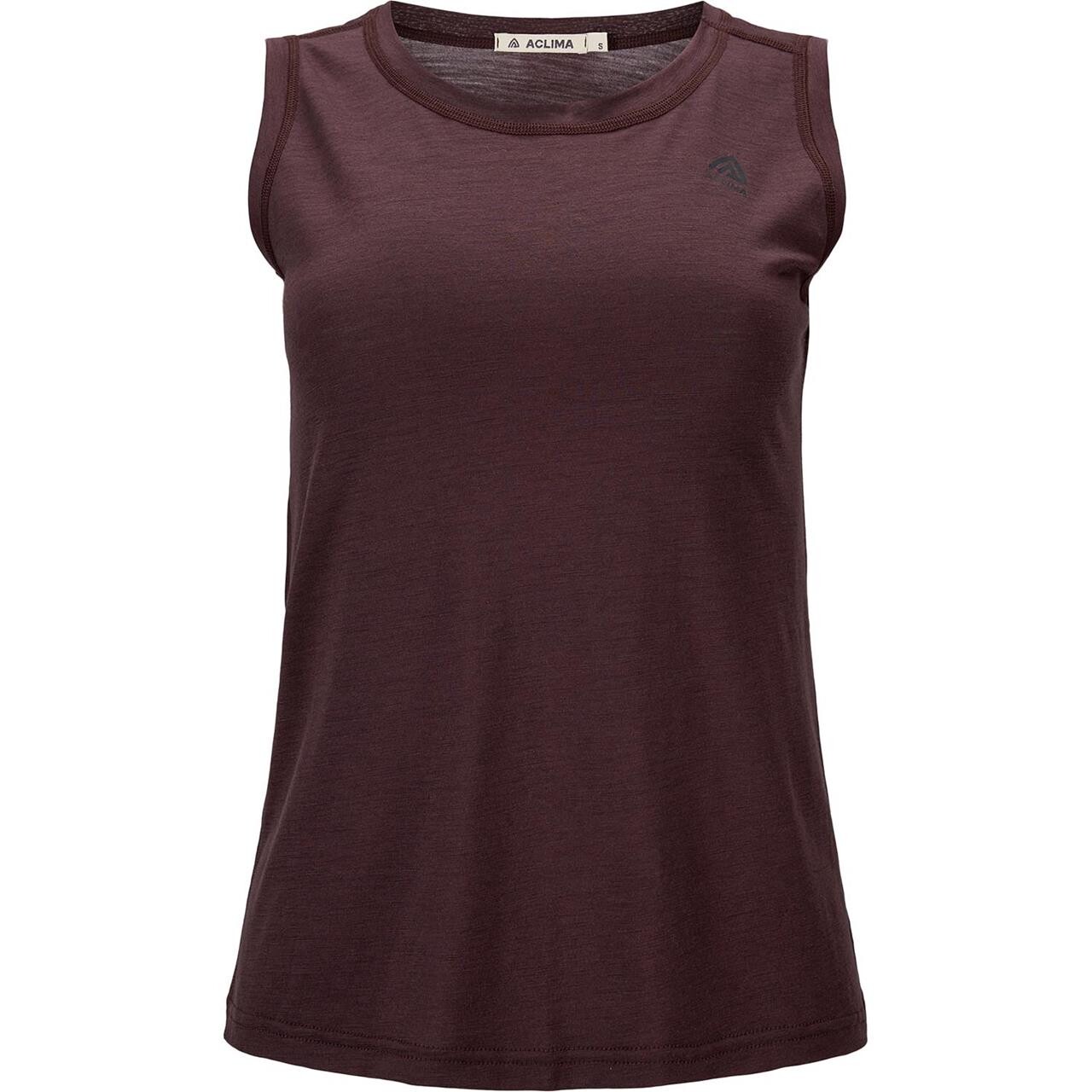 Aclima Womens Lightwool 140 Singlet Lilla Chocolate Plum Large Lilla (CHOCOLAT  X-large