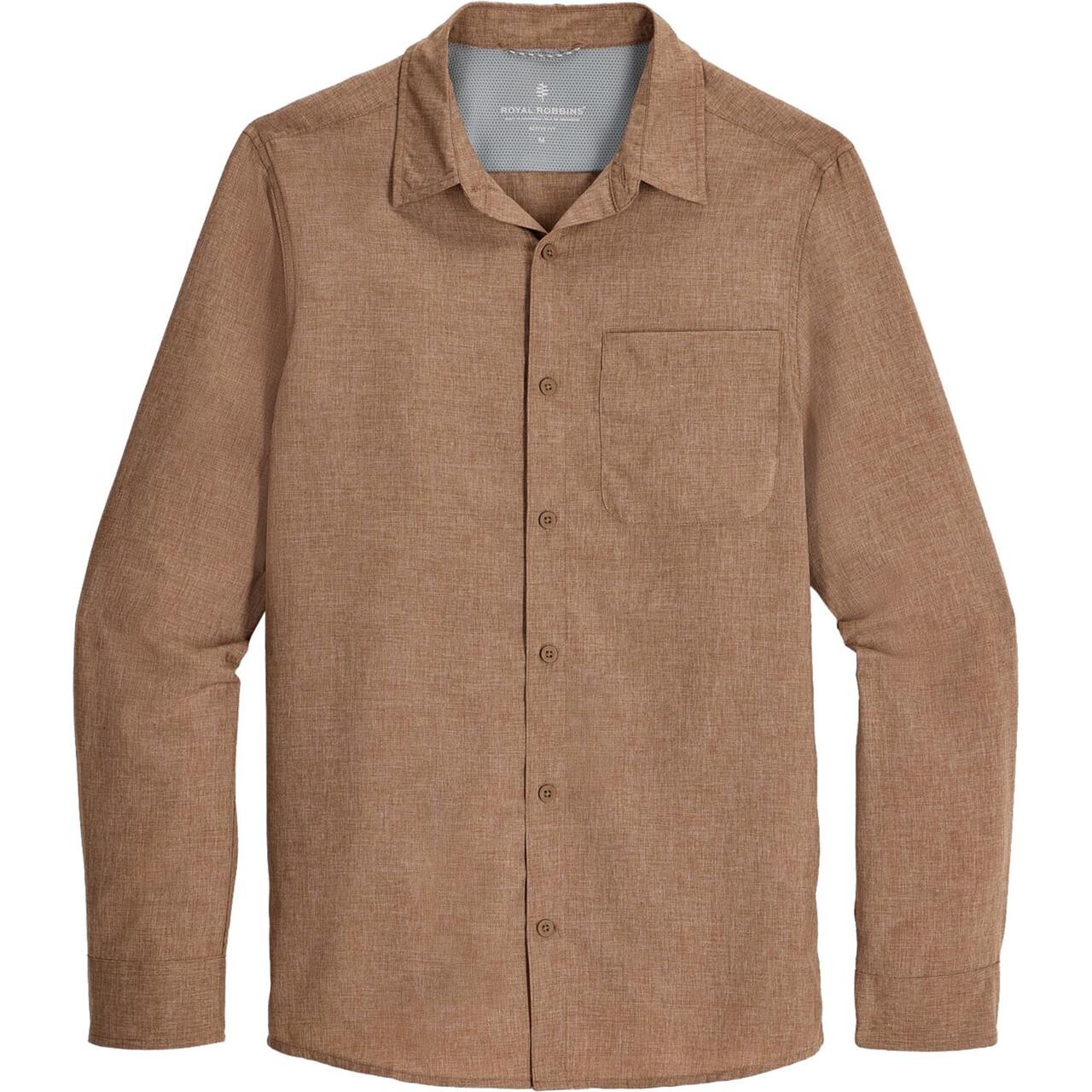 Royal Robbins Mens & Lite Brun Walnut Htr Large Brun (WALNUT HT  X-large