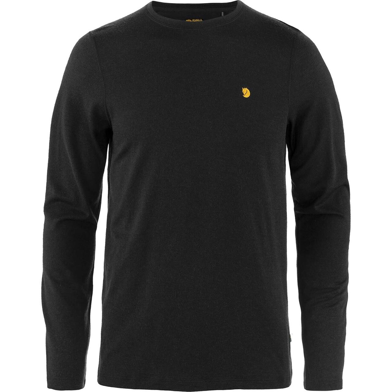 Fjallraven Mens Bergtagen Merino 190 Sort Black 550 Large Sort  XX-large