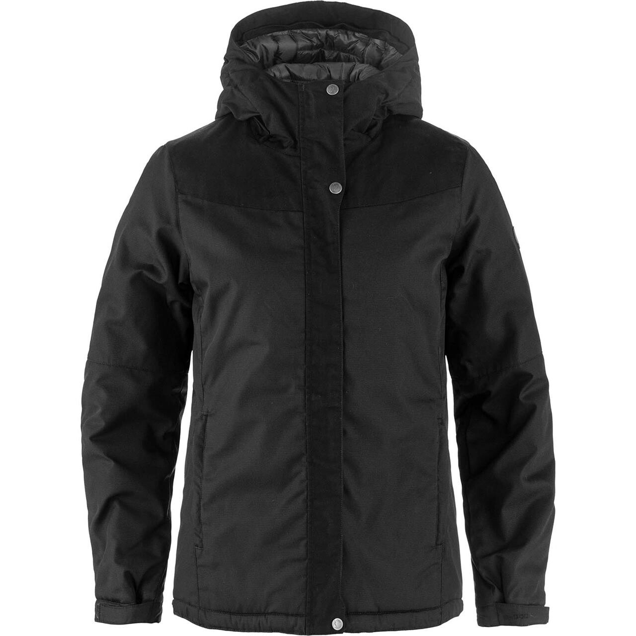 Fjallraven Womens Stina Padded Jacket Sort Black 550 Large Sort  XX-large