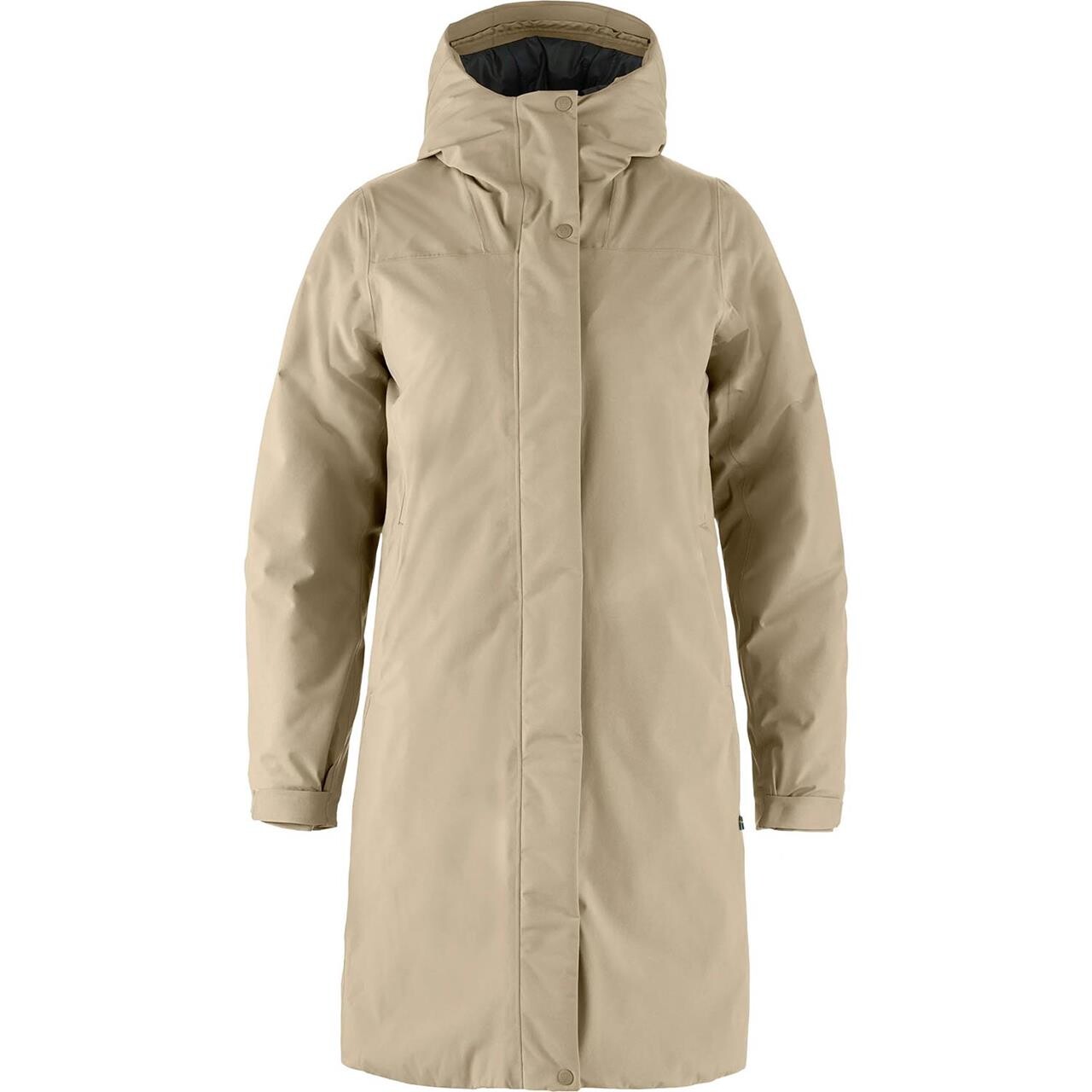 Fjallraven Womens Hydratic Padded Parka Beige Fossil 118 Large Beige (FOSSIL/1  X-large