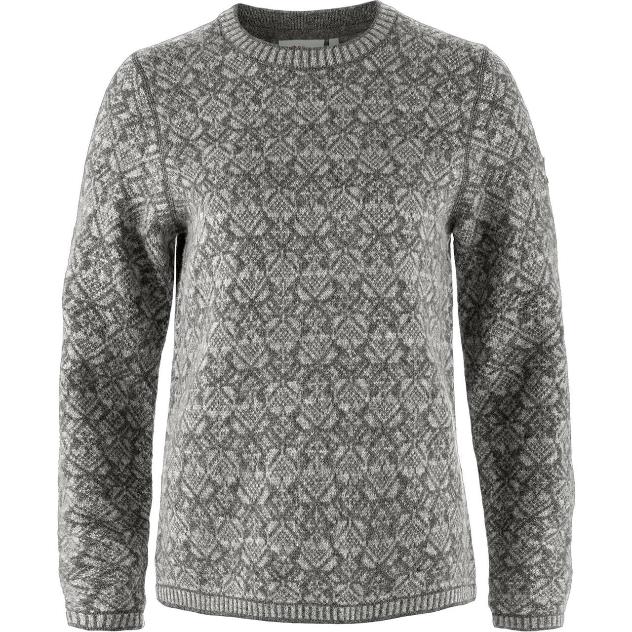 Fjallraven Womens Snow Round Neck Sweater Grå Grey 020 Large Grå (GREY/020)  X-large