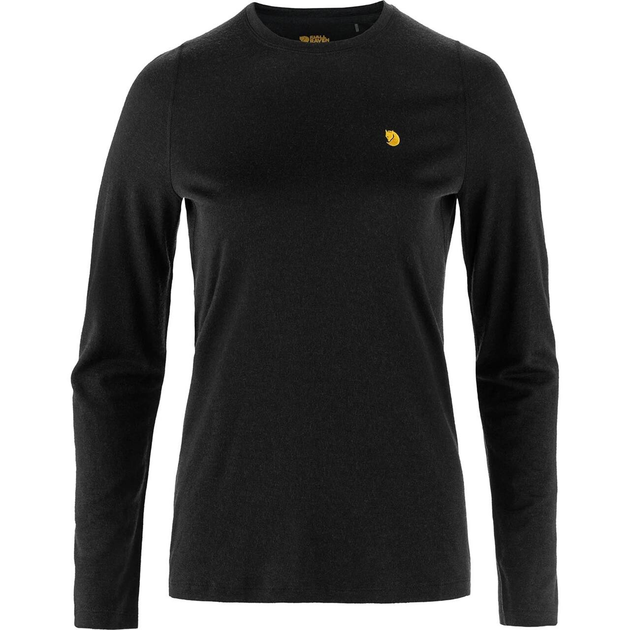 Fjallraven Womens Bergtagen Merino 190 Sort Black 550 Large Sort  X-large