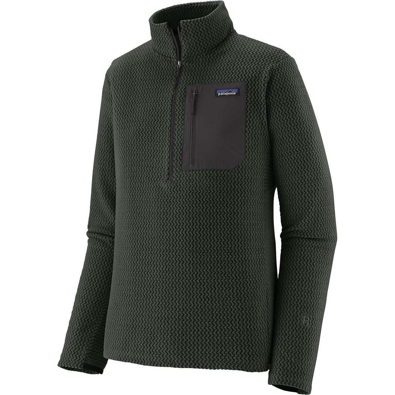 Patagonia Mens Air Zip Neck Sort Black Large Sort  X-large
