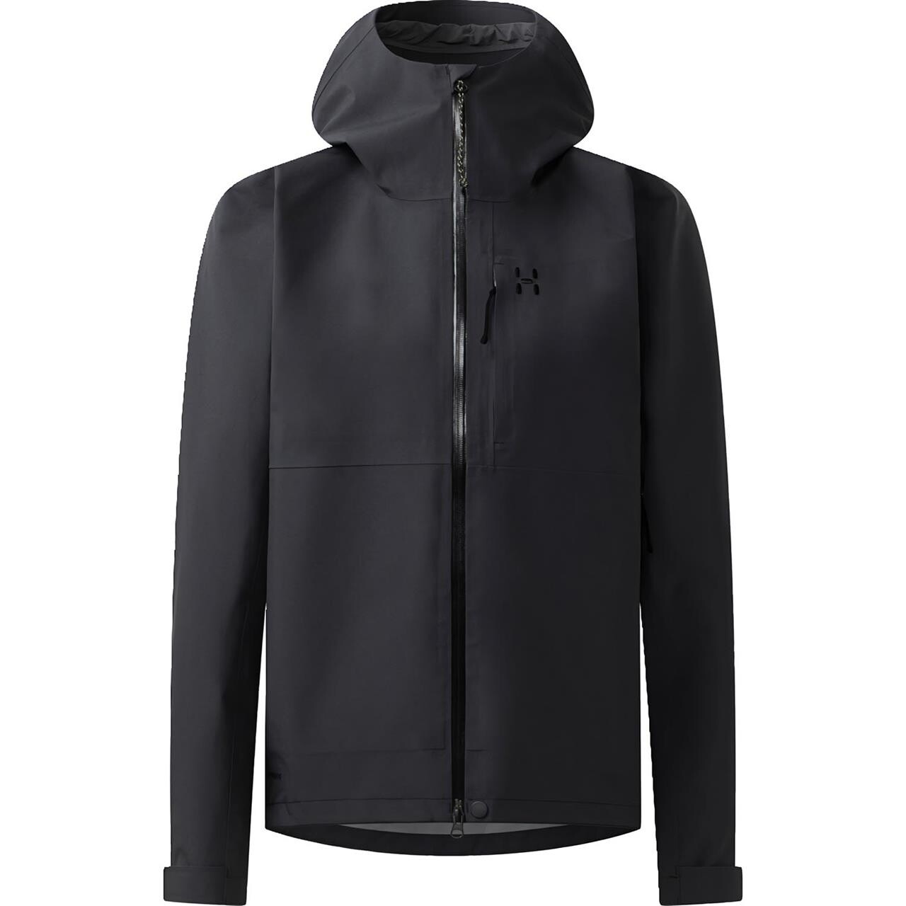 Haglfs Womens Front Proof Jacket Sort True Black Large Sort  XX-large