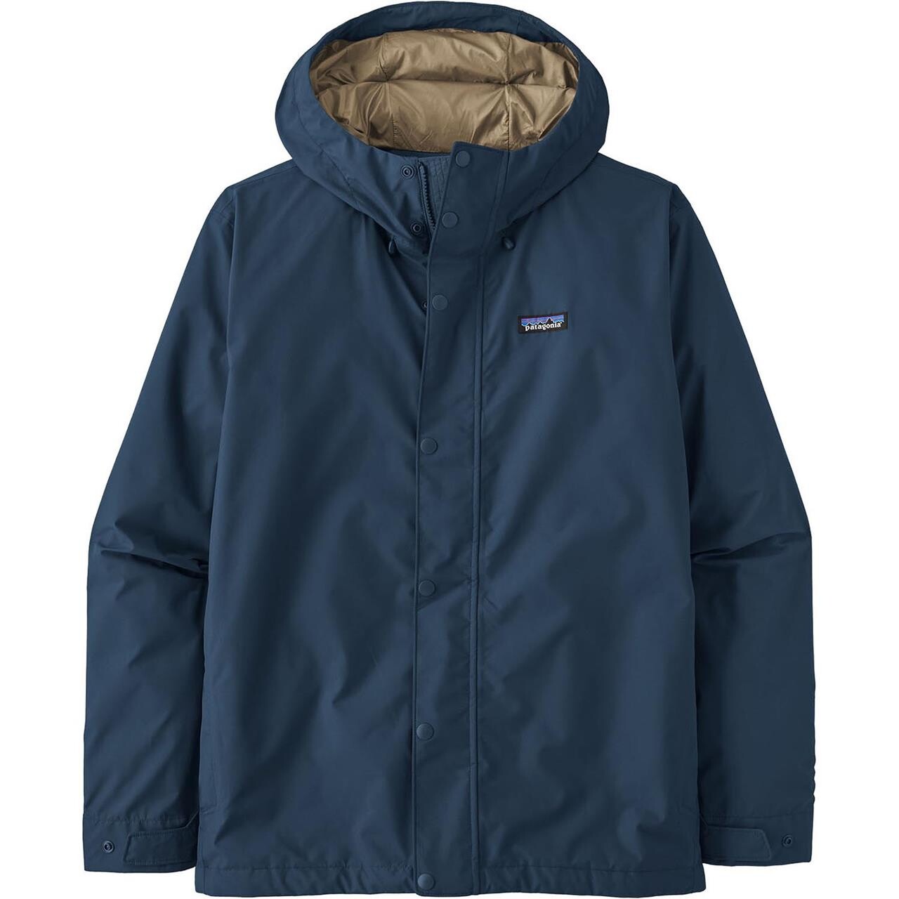 Patagonia Mens Jackson Glacier Rain Jacket Blå Tidepool Blue Large Blå (TIDEPOOL B  X-large