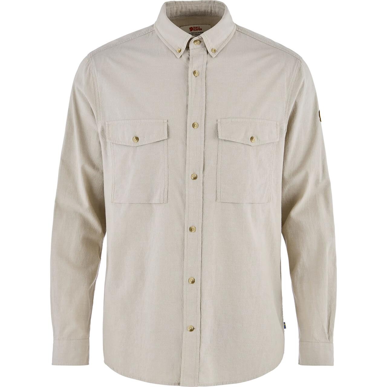 Fjallraven Mens Vik Chambray Shirt Grå Fossil 118 Large Grå (FOSSIL/118  X-large