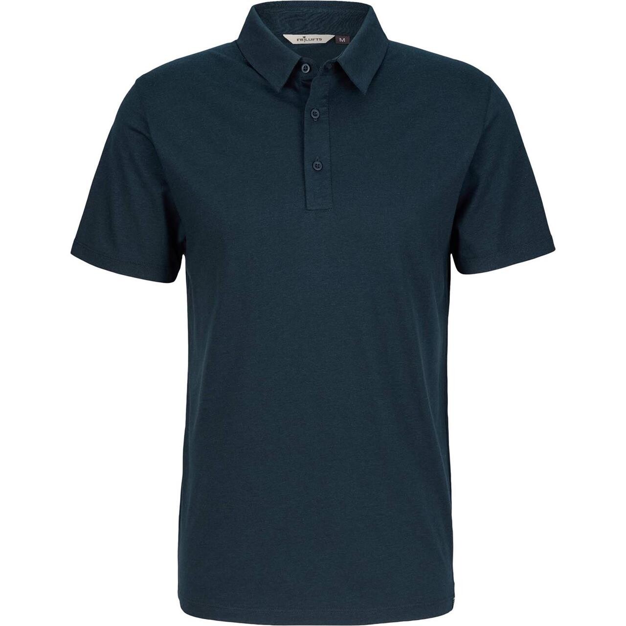 Frilufts Mens Tunja Poloshirt Sort Dark Sapphire Large Sort  X-large