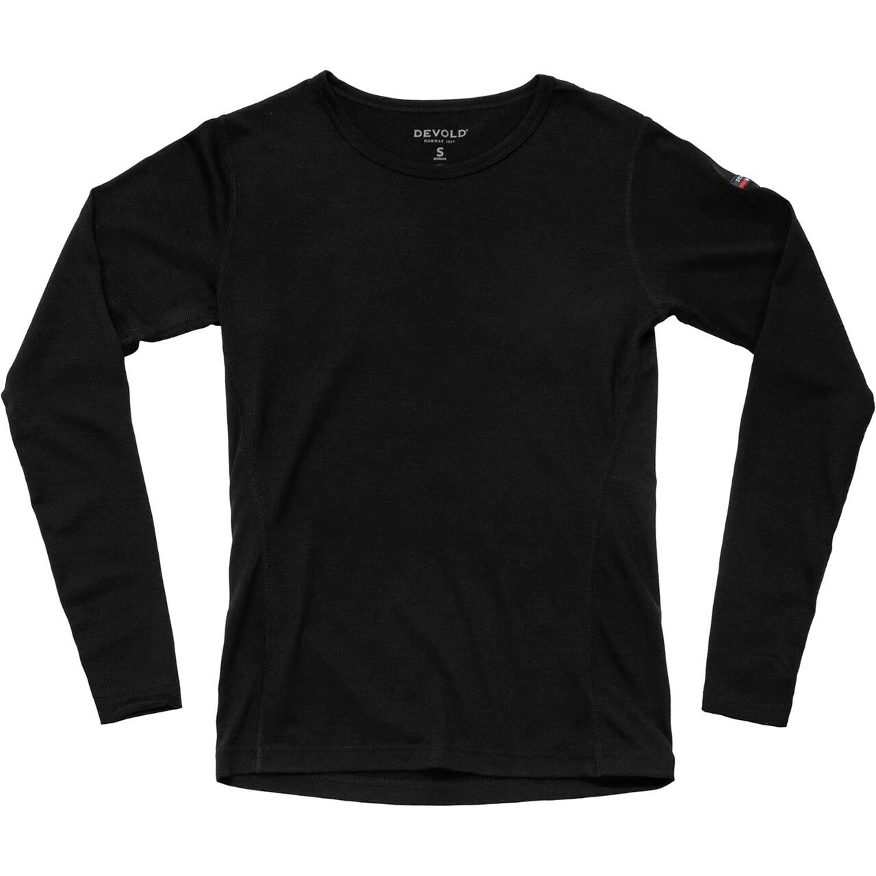 Devold Womens Breeze Merino 150 Shirt Sort Black Large Sort  X-large