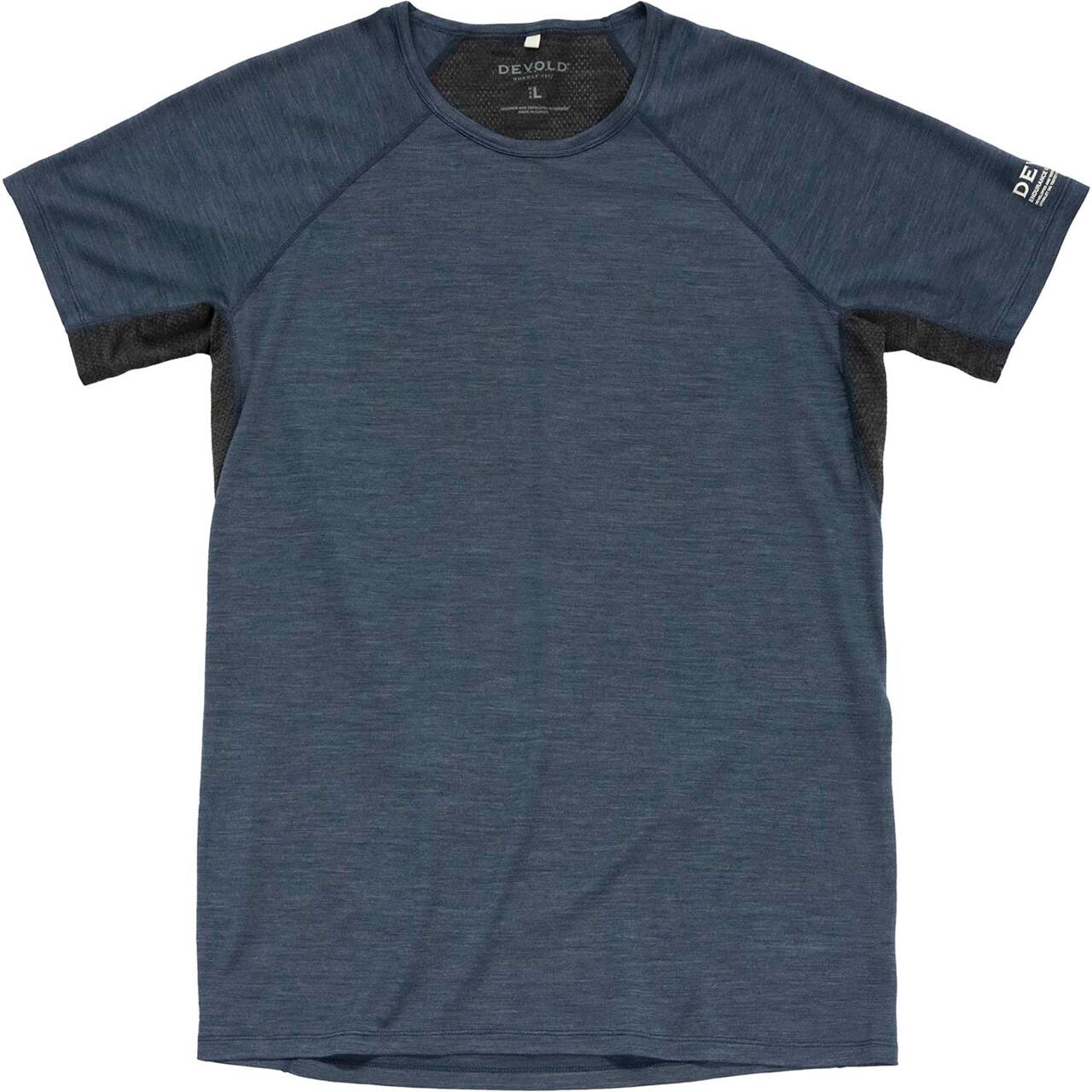 Devold Mens Endurance Merino 130 Tee Blå Night Large Blå (NIGHT)  X-large