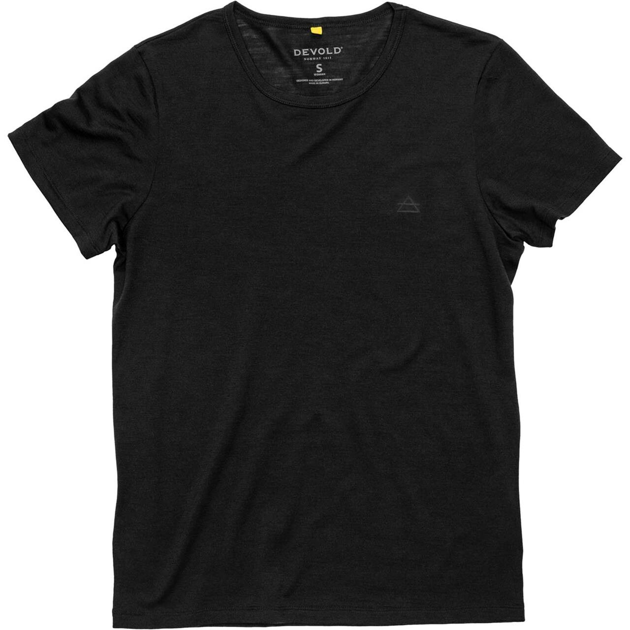 Devold Womens Active Tee Sort Black Large Sort  X-large