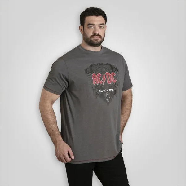 D555 Clydebank Herre Shirt Charcoal Marl 5xl Charcoal Marl  5XL