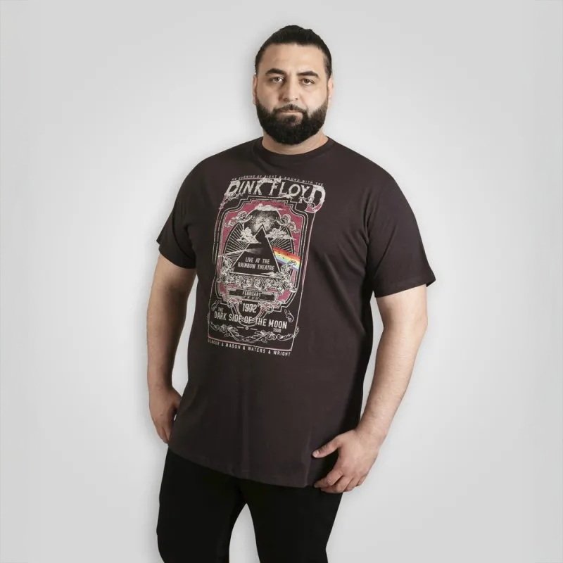 D555 Herre Shirt Washed Black 5xl Sort  5XL