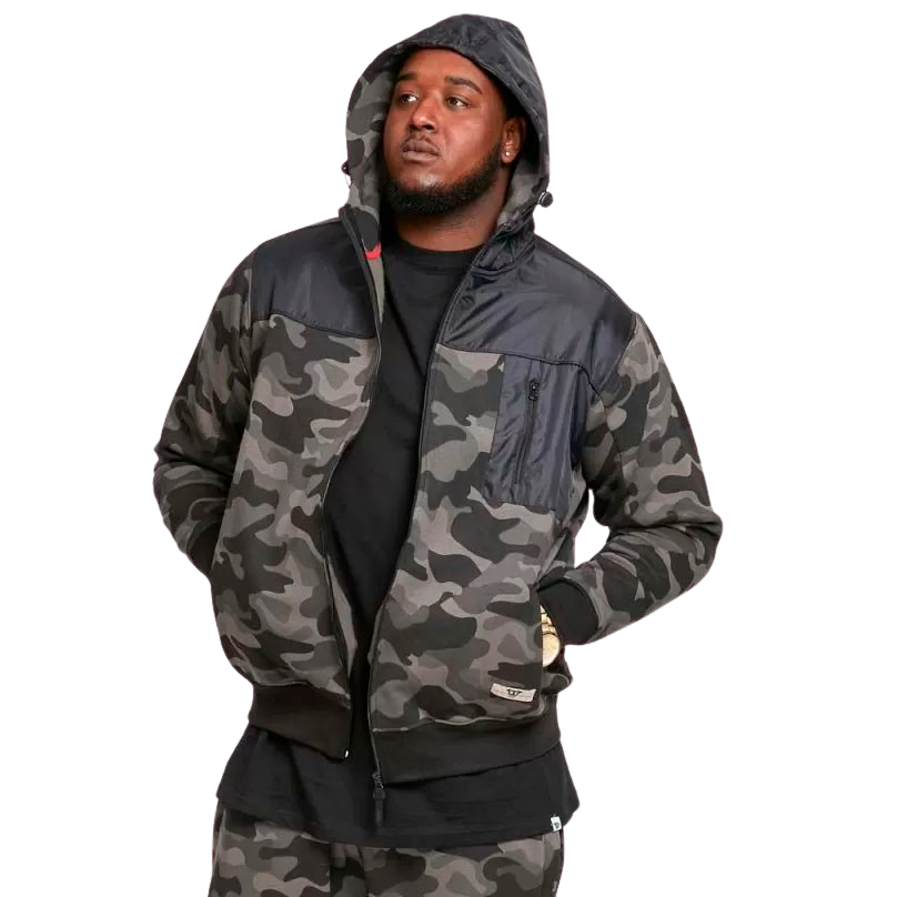 D555 Grendon Herre Cardigan Plus Size Camo 5xl Camo  5XL