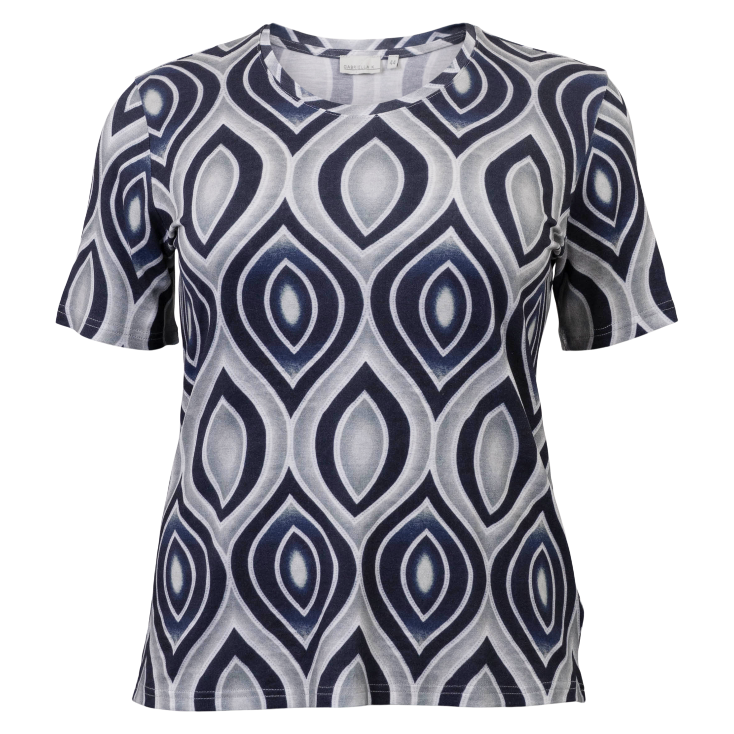 Gabriella Dame Shirt Navy Comb Navy Comb  48
