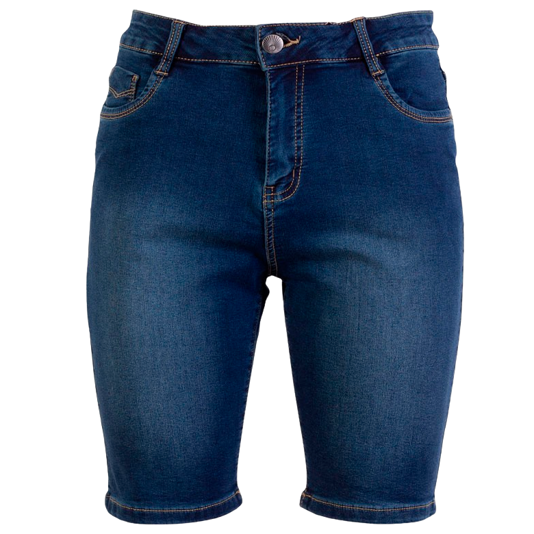 Steenholt Grace Dame Shorts Plus Size Blue Denim Blue Denim  54