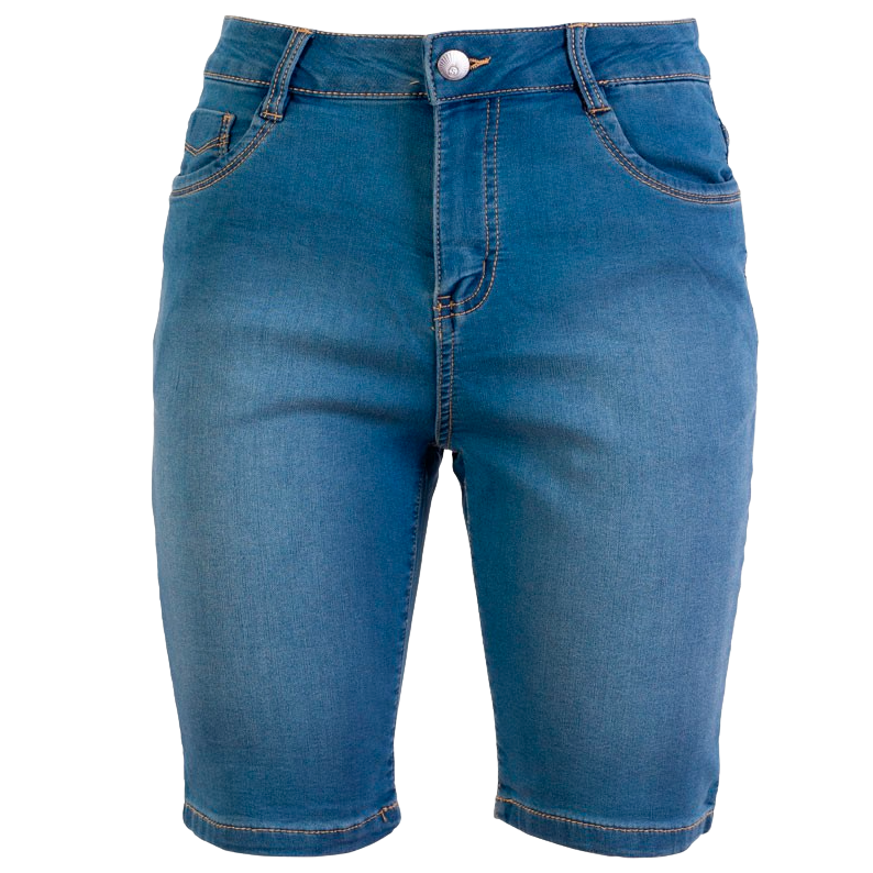 Steenholt Grace Dame Shorts Plus Size Light Blue Denim M. Light Blue D  54