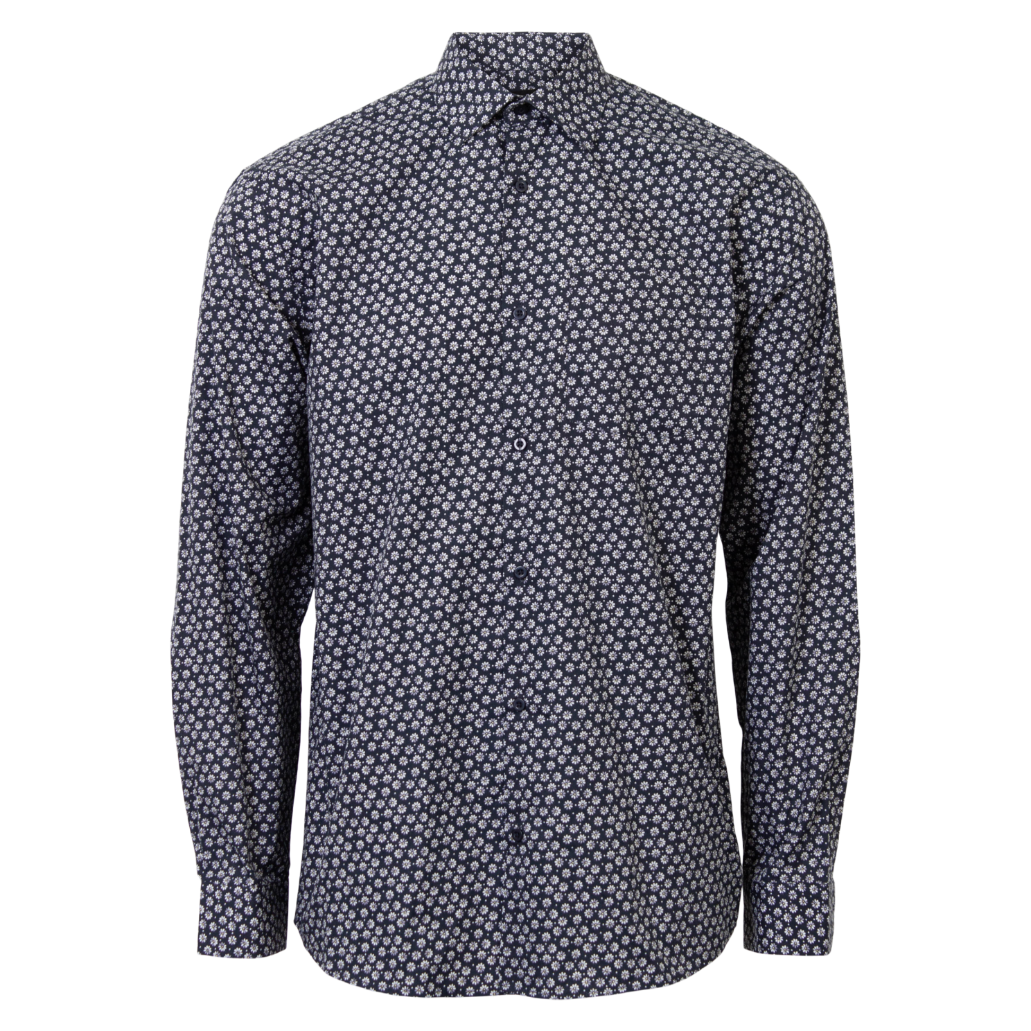 Carnt Ash Herre Skjorte Plus Size Blue Nights 5xl Blue Nights  5XL