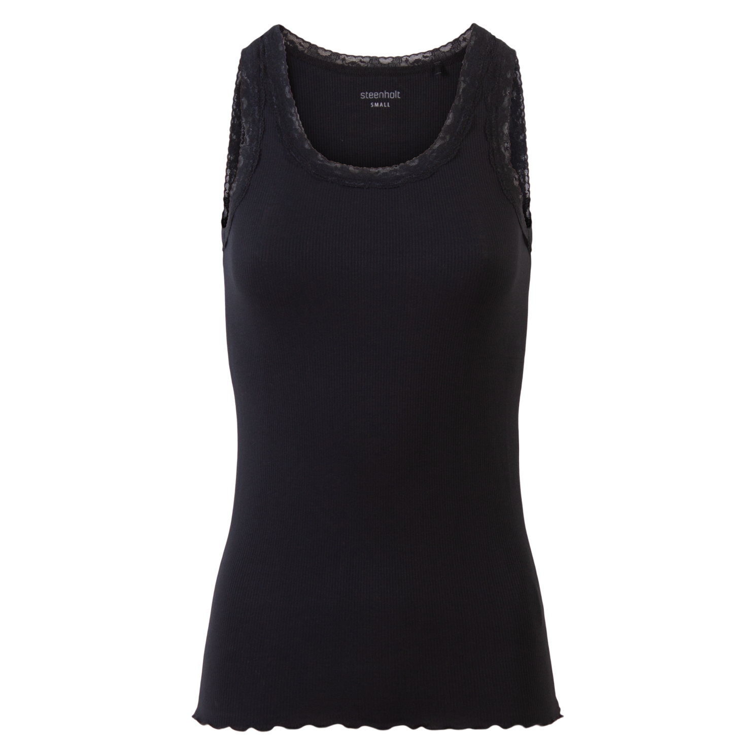 Steenholt Roselina Dame Top Plus Size Black Sort  56