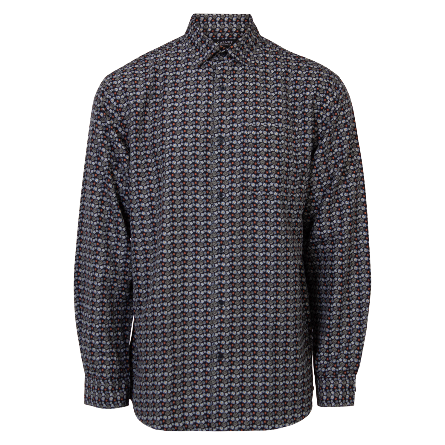 Carnt Bernhard Herre Skjorte Plus Size Orange 6xl Orange  6XL