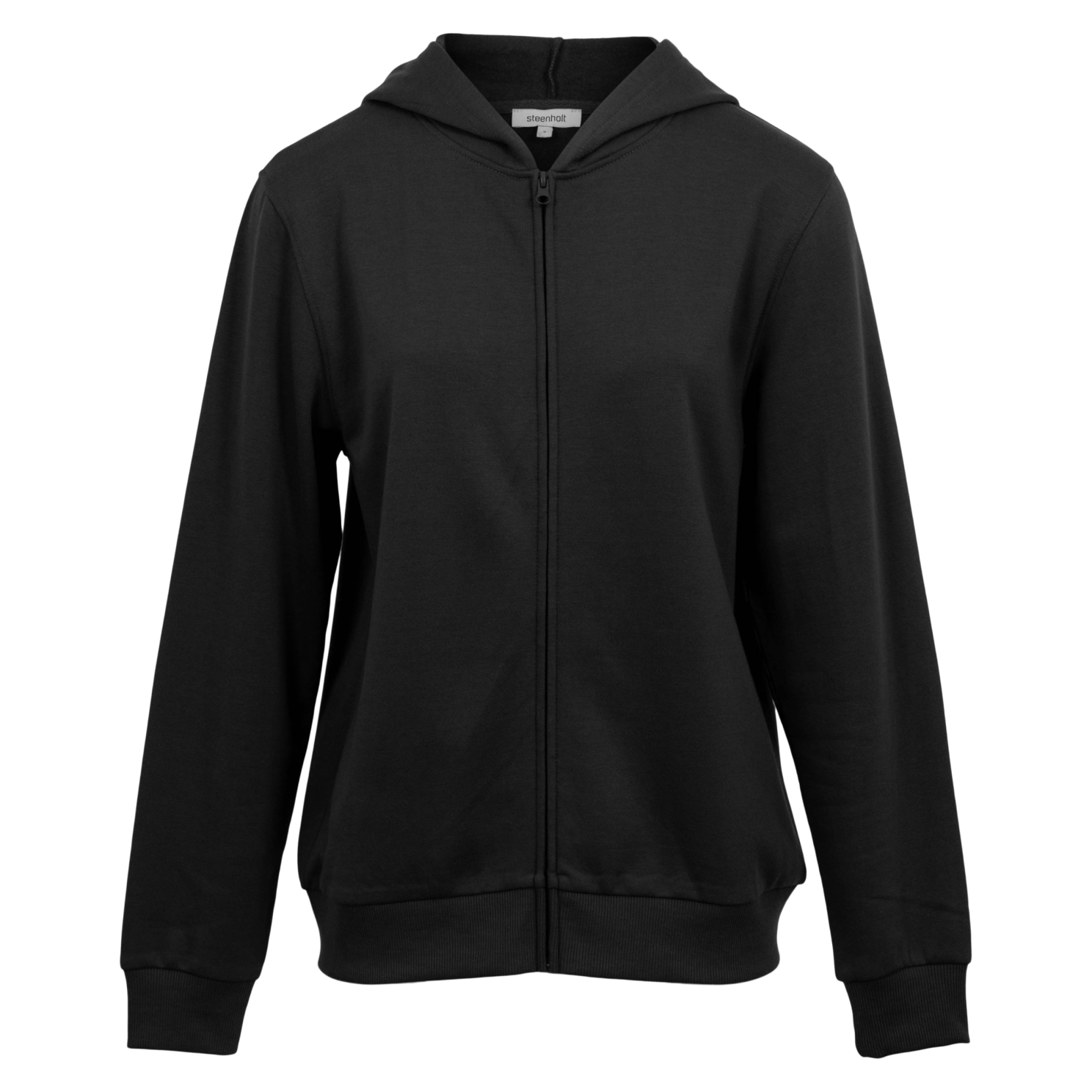 Steenholt Boston Dame Hættetrøje Plus Size Black Sort  54