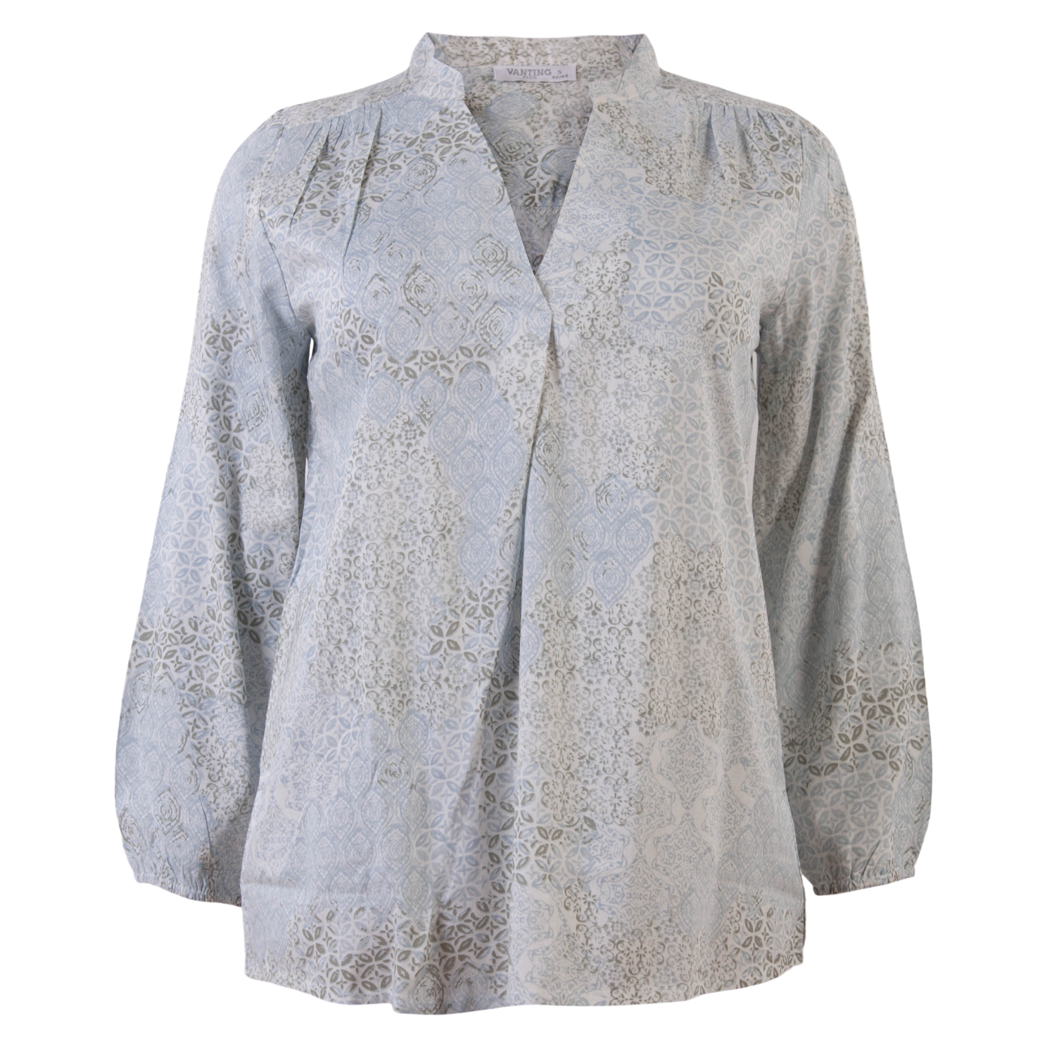 Vanting Dame Bluse Plus Size Print Print 2  54/56