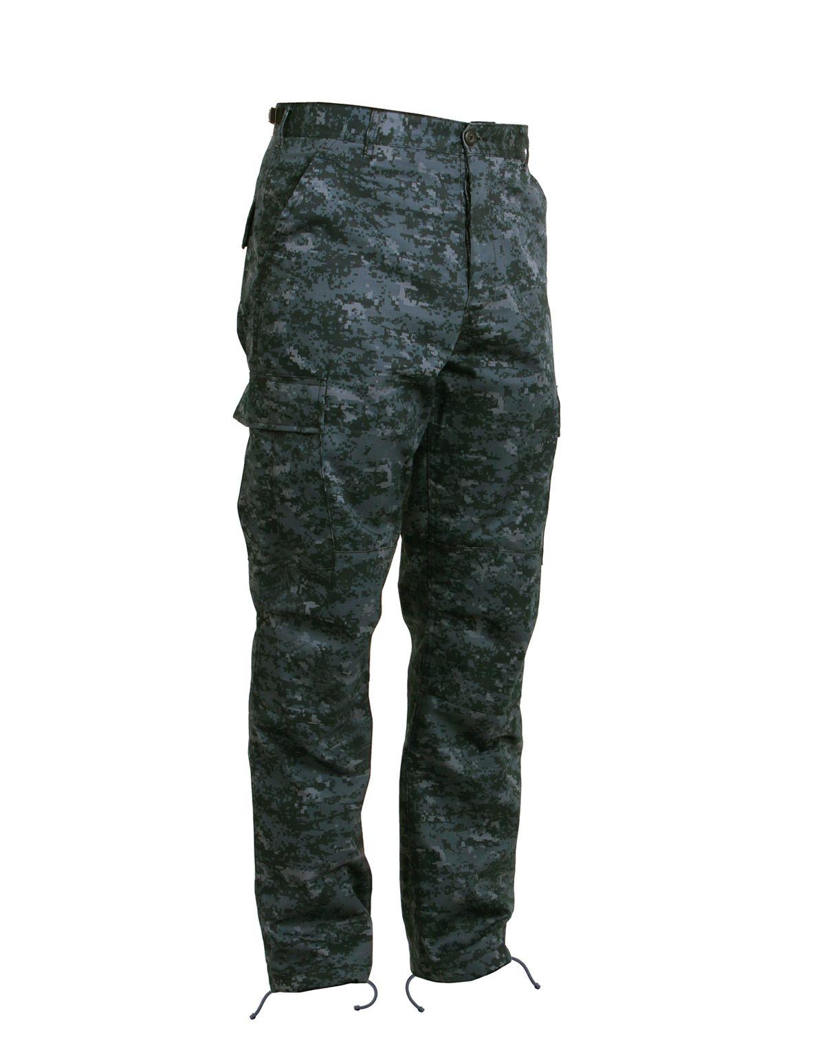 Rothco Bdu Bukser Midnite Digital Camo Large Digital Midnigh Herre X-Large / 35"-4
