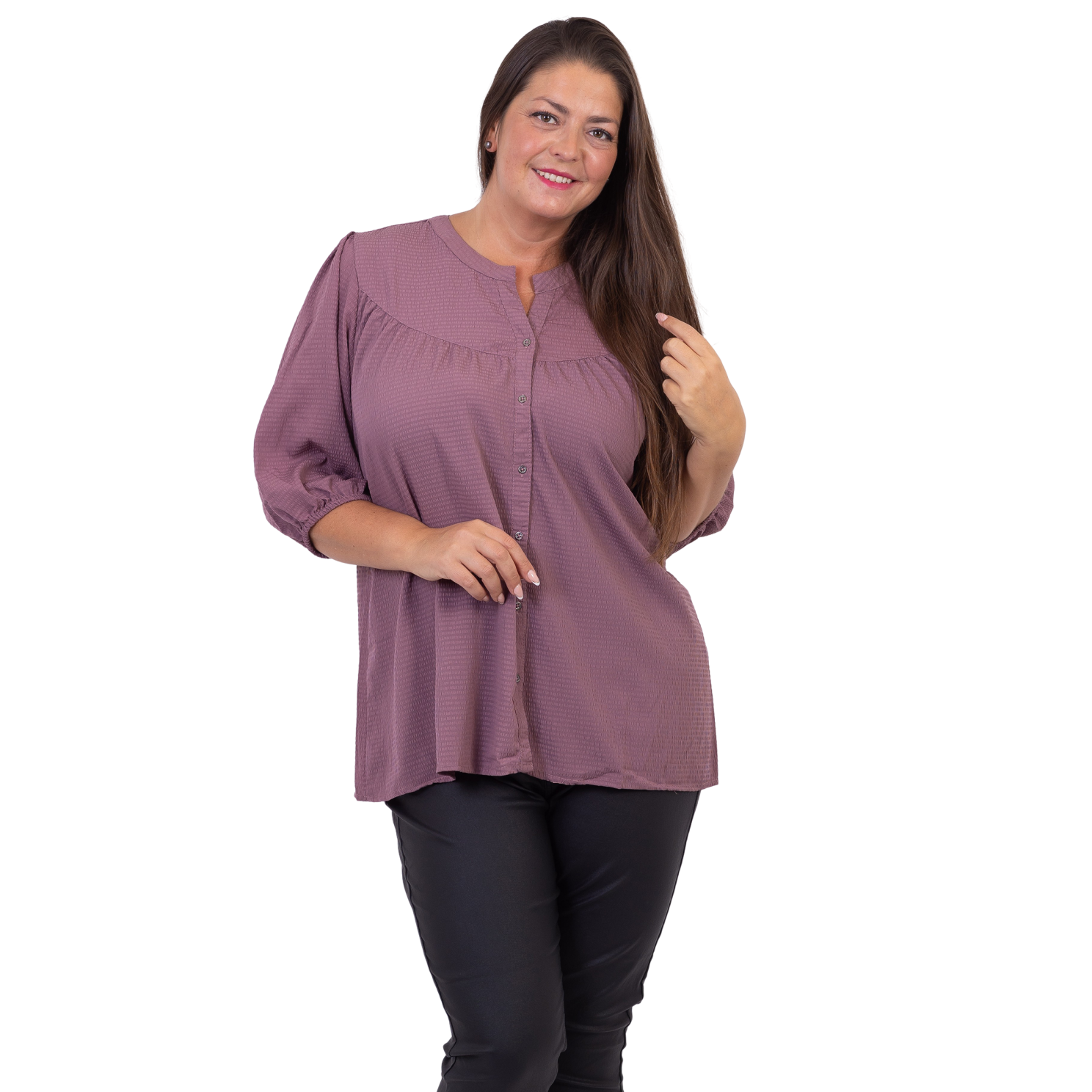 Zbyz Dame Bluse Plus Size Plum Plum  54/56