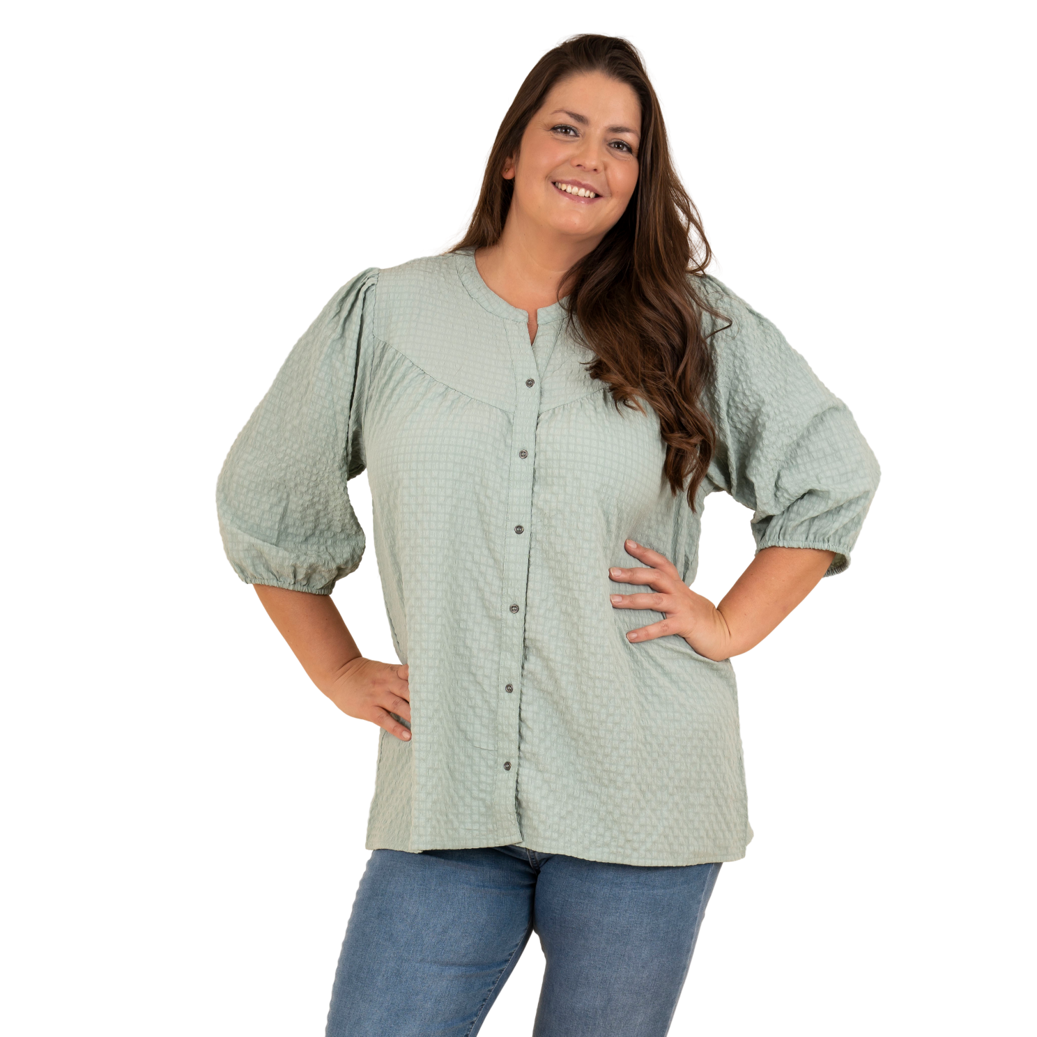 Zbyz Dame Bluse Plus Size Jade Jade  42/44