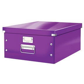 Arkivboks Clickampstore Stor Wow Lilla