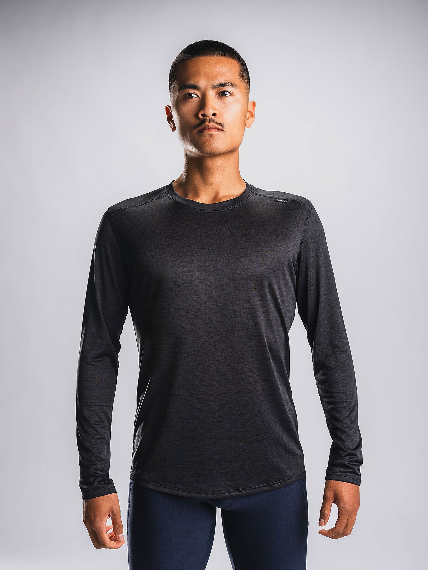 Fusion Mens Shirt Black Xxxl Sort Male XXXL
